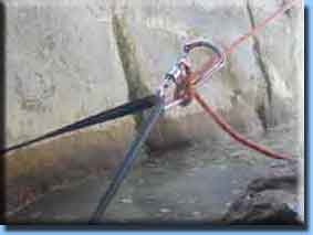 Spannen einer Seilbahn