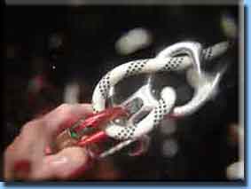 Seilf&uuml;hrung im Abseilachter